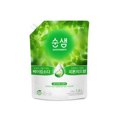 순샘 베이킹소다 피톤치드향 주방세제 리필, 1.4L, 2개