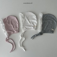 일상다많사 레이스 보넷 아기 모자 미앙블룸비 봄 남자아기보넷 여자아기모자 영유아모자