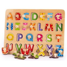 알파벳 말하기 단어놀이 유아 꼭지퍼즐 정서놀이 인지발달 집중력발달 집중놀이 베베, 1개