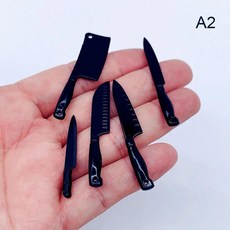 인형 집 미니 칼 모델 주방 요리 도구 놀이, 1개