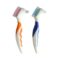 365 틀니 전용 세척 칫솔 색상 (랜덤발송 ), 5개, 1개입