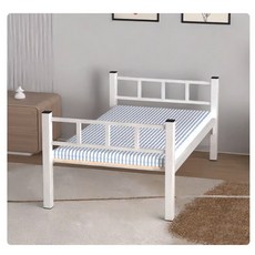 튼튼한 기숙사 침대프레임 SH 기숙사2층 프레임 어른2층침대 게스트하우스, A. 90cmX200cm 단층 철 베드