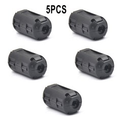 TDK 페라이트 코어 비디오 클립 RFI 5MM 10 전원 코드용 초크 노이즈 억제 케이블 필터 오디오 클램프, 5mm black 5pc, 07 5mm black 5pc_01 CHINA