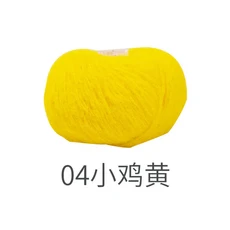 40g 인조 양모 펠트 후크 실 다색 솜사탕 벨벳 머리카드 수제 재료, 18 Type 4