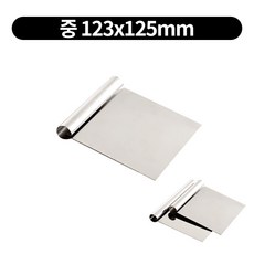국산 스텐 스끼바 철판요리 스키바 뒤집개 반죽 커터 헤라 스기바 2size, 중, 1개
