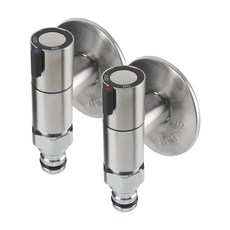 세탁기전용 슬림 수도밸브 2개입(냉수+온수) 세트, 1세트