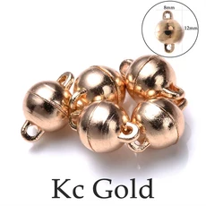 원형 자석 연결 걸쇠 비즈 라인석 참 펜던트 DIY 커플 마그네틱 버클 쥬얼리 팔찌 14mm 16mm 5 세트, 12 style21