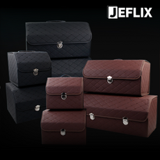 퀄팅 트렁크정리함 자동차 수납함 다용도 보관함 GV80 GV70 GV60 G90 G80 G70, 초코브라운