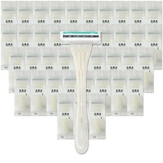 도루코 터치쓰리 3중날 일회용 면도기, 1개입, 40개