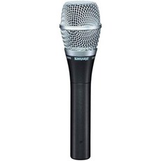 Shure SM86 카디오이드 콘덴서 보컬 마이크 (전문 라이브 공연용 3점식 쇼크 마운트 내장 바람/숨소리 감소를 위한 2단계 팝 필터 포함 케이블 미포함) (SM86-