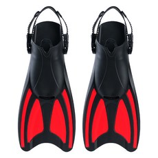 浮潛三寶蛙鞋套裝乾式呼吸管潛水面鏡面罩成人兒童腳蹼游泳裝備, 紅色