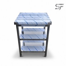 업소용 작업대 600 2단 스텐 조리대 선반 600x600x800, 600x600x800 2단