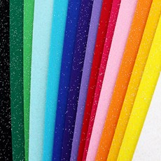 청양토이 반짝이 펠트 접착 낱장 공예 재료, 521H 진보라