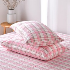 [위드기프트][신상특가] 감성체크 순면 베개커버 40X60