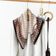 몬티레오 여성 프리미엄 쁘띠 정사각 스카프 선물 답례품