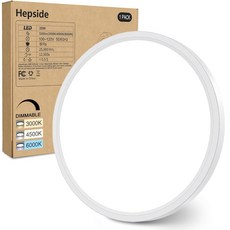 2PACK 플러시 마운트 LED 천장 조명기구 블랙 12인치 28와트 디밍 가능 3000K-450K-6000K 3색 가능 램프 3200LM 로우 프로파일 조명 주방 침실, White_12Inch-2packs, 12Inch-2packs