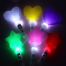 LED 미니 응원봉 야광봉 피켓 응원도구 콘서트 재롱잔치 학예회 발표회, 1개, 하트