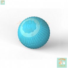 本町萌寵 智能逗貓球 智能突突球 引力滾滾球 貓咪玩具 解悶小貓貓 自動逗貓球 狗玩具 自動逗貓 逗貓, 【逗貓球直紋款】-藍色, 1個