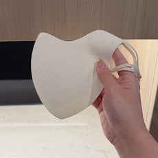 UPF500+ 全臉防曬面罩, 可調節【米白色】UPF500+, 1個