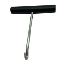 라켓 스트링 풀 후크 내구성 테니스 라켓 스트링 도구 스트링 보조 기계, 알류미늄, 검은색, 1개