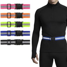 5피스 반사 벨트 또는 새시 PT 조명 가시성 밀리터리 조절 가능한 경량 테이프 조끼 허리 글로우 스트랩 야간 러닝 워킹 사이클링용 여성 남성 어린이 - 그린 레드 블루 핑크