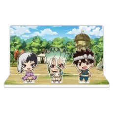 Dr. STONE 아크릴 디오라마 A [천공 & 크롬 & 겐]