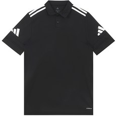 아디다스 스쿼드라 25 삼선 코튼 폴로 반팔 저지 카라 티셔츠
