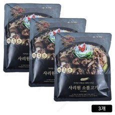 사리원 소불고기 500g 10팩, 3개