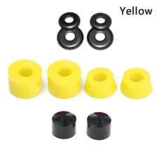 스케이트보드 충격 패드 스케이트보드 트럭 부싱 충격 방지 패드 피벗 컵 1세트, 노란 색, 04 Yellow, 1개