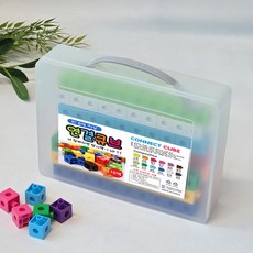 소호리빙 멀티 연결큐브 수막대 연결수모형 10색 100조각, 1개(10색 100조각)