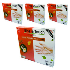나이스앤터치 플러스 프레쉬 위생장갑 200매 4개, 200개