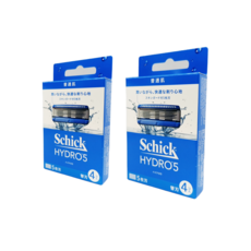 Schick 舒適牌 HYDRO5 水次元5刮鬍刀頭(5刀片4入), 4片, 2個