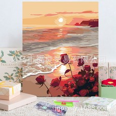 40x50滿鑽卡通DIY手工鑽石畫材料包裝飾畫, 1個