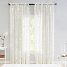 뉴데이리빙 아뜰르 레이스 창문인테리어 가정용 문가리개