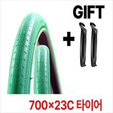 켄다 K191 700c 로드용 그린타이어 [700cx23c]- 타이어레버 증정, 1개