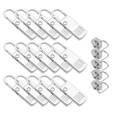 리빙준 셀프 지퍼 고리, 실버, 1세트