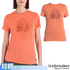 【Icebreaker】房車露營-送》女 圓領短袖羊毛排汗衣-150 Tech Lite III T恤_IB0A575V