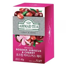 아마드티 로즈힙 히비스커스 체리 티, 1개