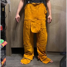 廣隆 促銷價 純牛皮夾克電銲服 牛皮電銲衣 防燙耐磨耐熱工作服 氬銲勞工防護, 1個, L-褲子, L-褲子