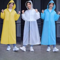 가벼운 여성레인코트 투명우비 롱후드형 일회용 바람막이 산행 등산 여름비옷, 1개, 1개 그레이