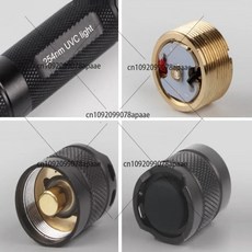 충전식 단파 UV LED 손전등 254nm 자외선 형광 광물 탐지기