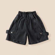 룩앤필 여아 와이드 데님 팬츠 밴딩 청바지