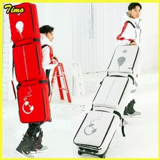 滑雪包 大容量 滑雪板包 雙肩 帶輪 單板 雙板 三倉 乾濕分離 滑雪滾輪包 雙板雪板包 可託運大容, 爵士黑 新款150-165cm【可延伸】,0*0, 1個