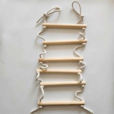 줄사다리 원목 실내 문틀밧줄 간격 매달리기 놀이기구 가정용 방문 교구 문틀, 1개, 6개 양끝목간격1.0m로프끝0.8m