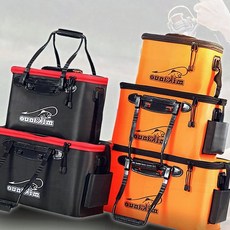 포켓 살림통 낚시 보조 가방 크릴백 바다 민물 물고기 보관, 포켓살림통40cm_오렌지