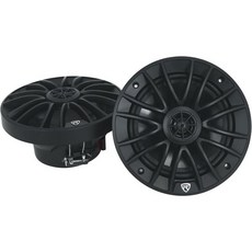 록빌 페어 RM-PREMIUM-65 블랙 6.5인치 해상 보트 스피커 600W 피크/150W RMS 4옴 크리스프 오디오 방수 설계 및 실외 차량용 고출력 핸들링, Black