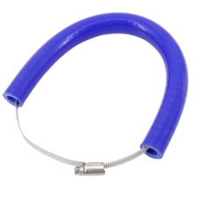 락모터스 오토바이 머플러가드 머플러슬라이더 배기보호 배기커버 스틸밴드, 블루, 1개