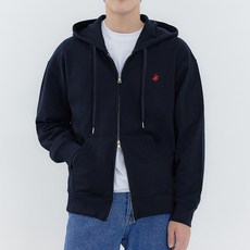 비버리힐즈폴로클럽 남여공용 특양면 오버핏 자수로고 투웨이 후드 집업 EPO9T00