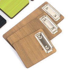 카페 나무무늬 우드 메뉴주문 영수증꽂이 계산서, 110-연두