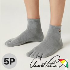 아놀드파마 남성용 두꺼운 발가락양말 무지 단목 5켤레